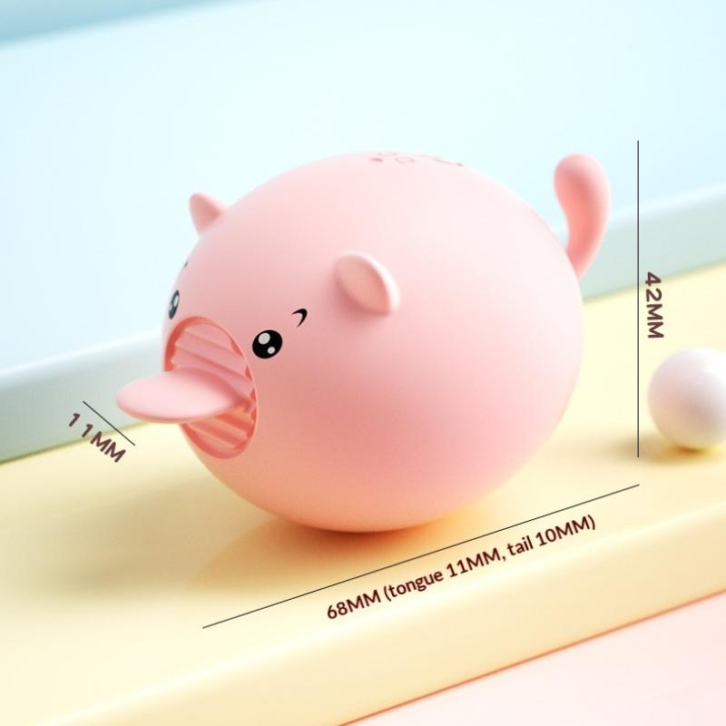 Cute Mini Pig Tongue Licking Toys For Women Clitoral Nipples Anal Stimulation Vibrators Female Masturbation Sex Toys For Couples