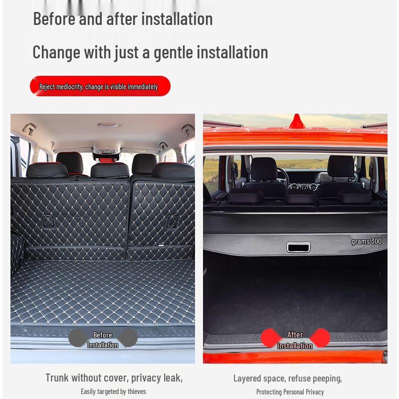 Wey Tank 300 Trunk Partition: Interior Cargo Cover & Storage Modification