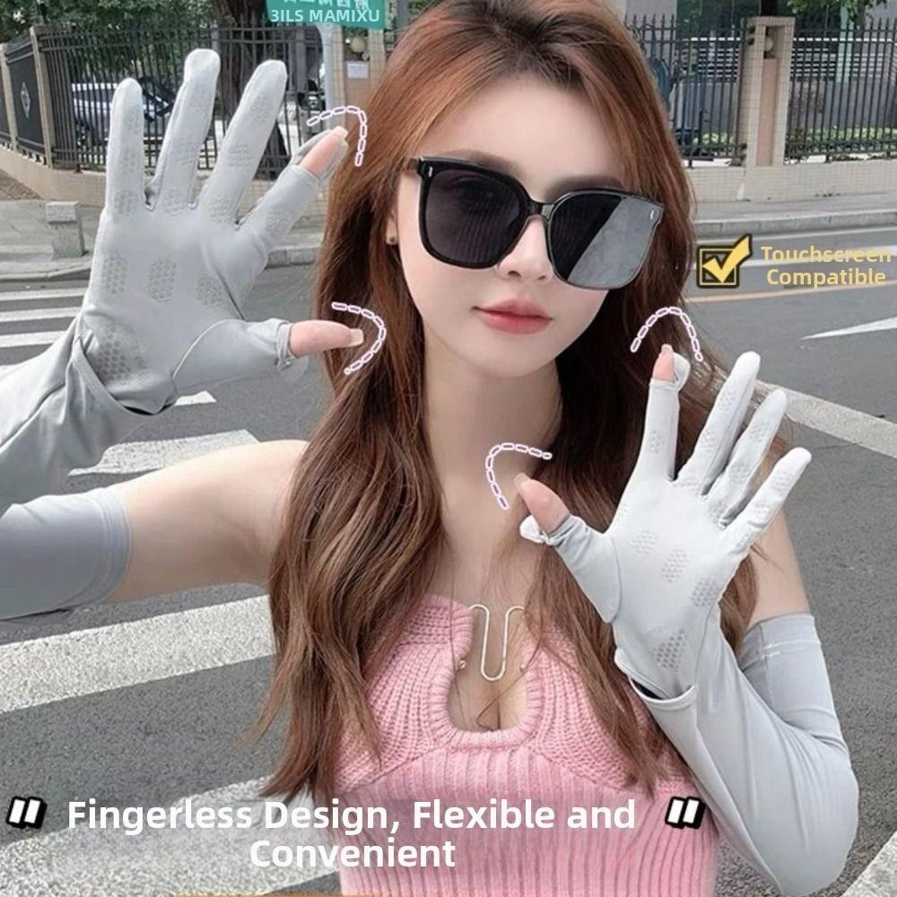 Dopamine Women's Long Gloves UV Protection Arm Protector Sleeves Gifts Sunscreen Gloves