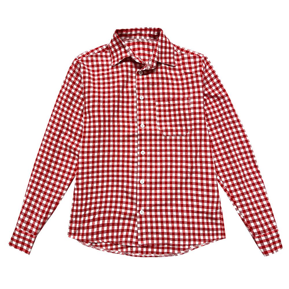 Herren Bayerische Oktoberfest Lederhose mit kariertem Hemd - Übergröße verfügbar