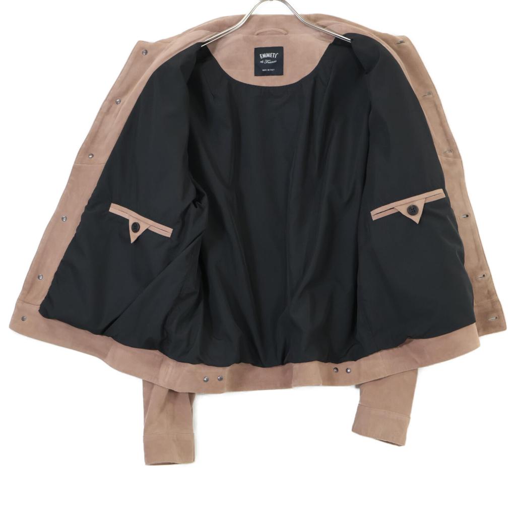 EMMETI Brown Suede JACK 3rd Type Blouson Jacket Beige 52Used