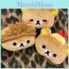 Rilakkuma Bear And Little Yellow Chick Plush Toy Bag Pin Keychain For Kids
