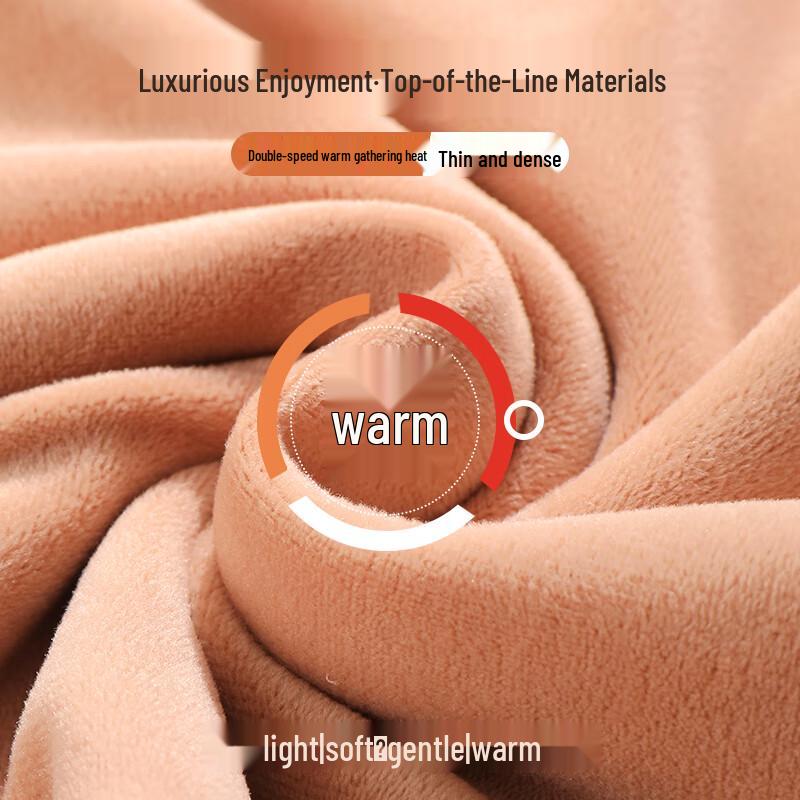 Langsha Women's Fleece Lined Thermal Base Layer Top with Chest Pads