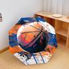 1 PC Automatic Folding Umbrella - Basketball, Football Pattern, Portable & Foldable Design with 8 Ribs, Christmas Birthday Gifts