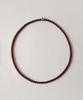 Kodo Bead Collar Necklace (Matt Garnet)