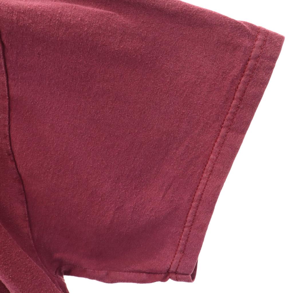 GILDAN Back print STURGIS Short sleeve T-shirt 2XL Bordeaux Bike Big Size Men's Used