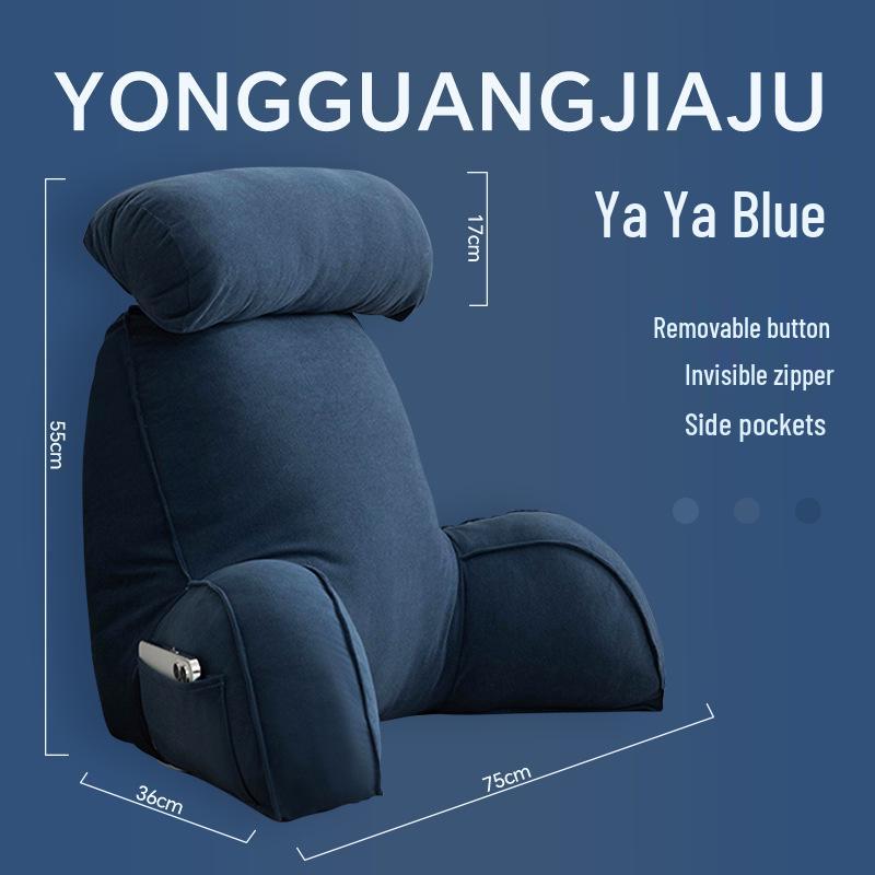 Comfortable Reading Pillow with Lumbar & Neck Support for Dorms, Bay Window, or Bed.