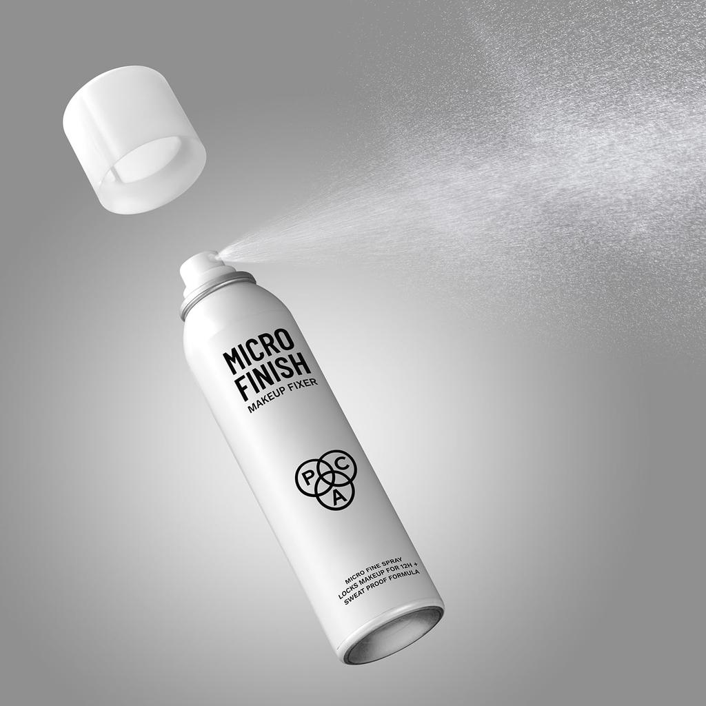 PAC Micro Finish Makeup Fixer Spray | Quick Drying Microfine Mist with Sweatproof Transferproof Formula | Lightweight & Non-Sticky Makeup Setting Sp