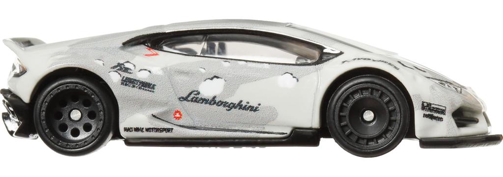 Hot Wheels Car Culture Slide Street Liberty Works Lamborghini Huracan Vehicle Toy Mini Car Ages 3 and Up White HKC84