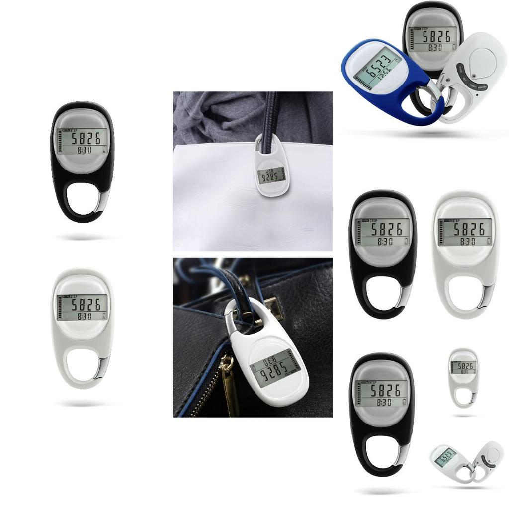 Abs Material 3d Motion Sensor Pedometer Measure Your Distance And Calories With This Keychain Clip