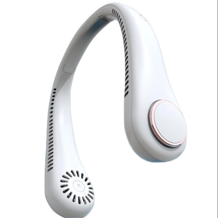 Neck Fan Leafless Hanging Neck USB Charging Lazy Fan with 3 Speeds Portable Wearable Fan for Home Office Outdoor Neck Fan