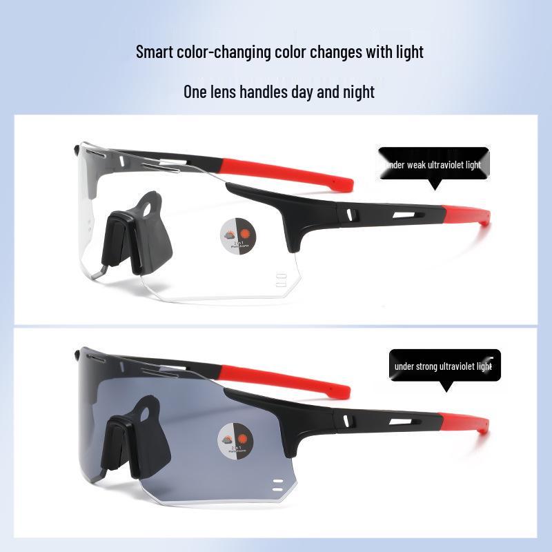 Women's Photochromic Cycling Sunglasses: Day & Night UV Protection, Trendy and Light-Sensitive