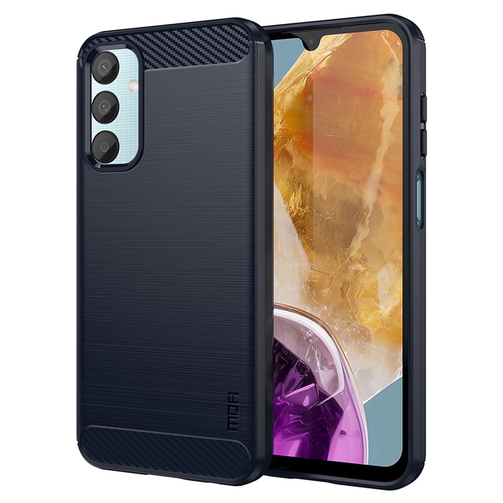 

MOFI JK TPU Series-1 For Samsung Galaxy M15 5G/F15 5G Case Brushed Soft TPU Phone Cover Blue