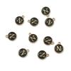 10Pcs Metal Enamel English Letters Charms Pendant For DIY Jewelry Making Necklace Bracelet Accessories