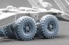 scale Wheel Set for plastic model SCXWM72007 Scale-X 1/72 CHMZAP-5247G Semi-Trailer (9 wheels) Trumpeter/Takom, kit, (Military Vehicle)