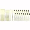 32Pcs Black Gold Cutlery Set Knife Forks Coffee Spoons Dinnerware Set Stainless Steel Tableware Western Kitchen Silverware Set