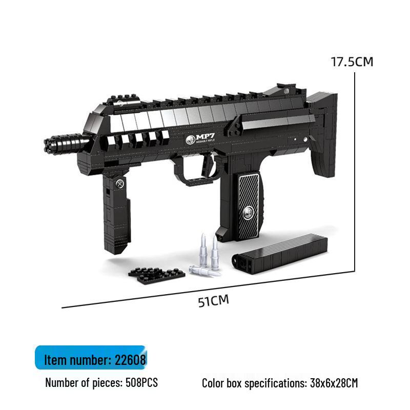 

Совместимая модель пистолета из кубиков Лего: Игрушечный пистолет-снайперская винтовка АК47 Color Box Packaging