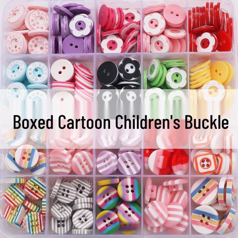 Colorful Plastic Buttons for Baby & Children's Shirts, DIY Crafting - Two & Four Holes
