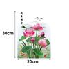 Large Lotus Wall Sticker Anti-static Glass Door Sticker New Decorative Sticker  Bedroom