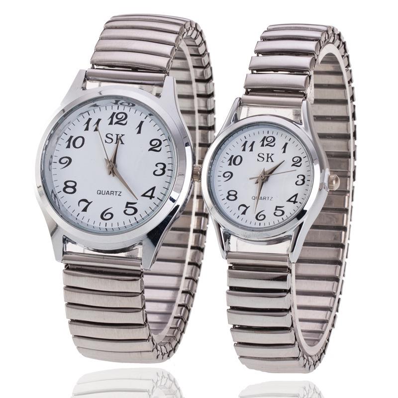 Digital Senior Watch with Spring Band and Simple Scale