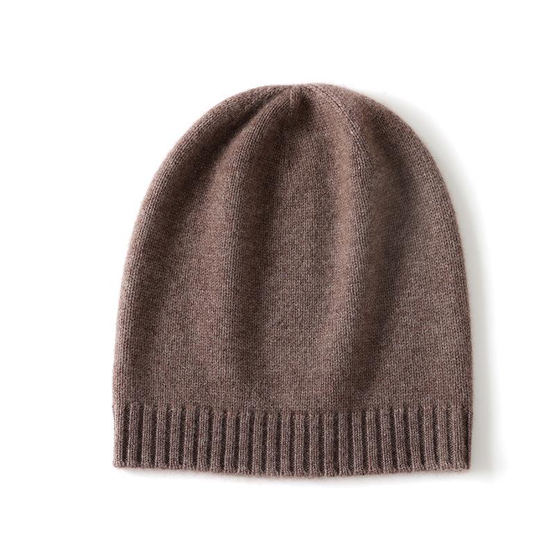 Soft Cashmere Hat Autumn and Winter New Style Unisex Casual Ear Protection Solid Color Hat Fashionable Knitted Hat