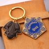 Classic Frog Metal Keychain Magic School Keyring Ornament Cosplay Collection Jewelry Accessories Gift