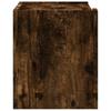 Wall Mounted Nightstand in Smoked Oak Finish 45 x 30 x 35 cm