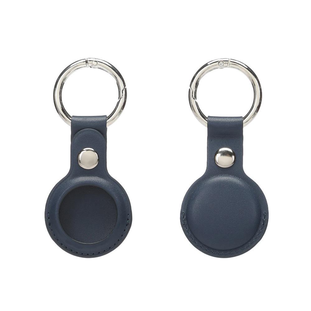 Apple AirTag Leather PU Case: Anti-lost Tracker Locator Keychain Holder