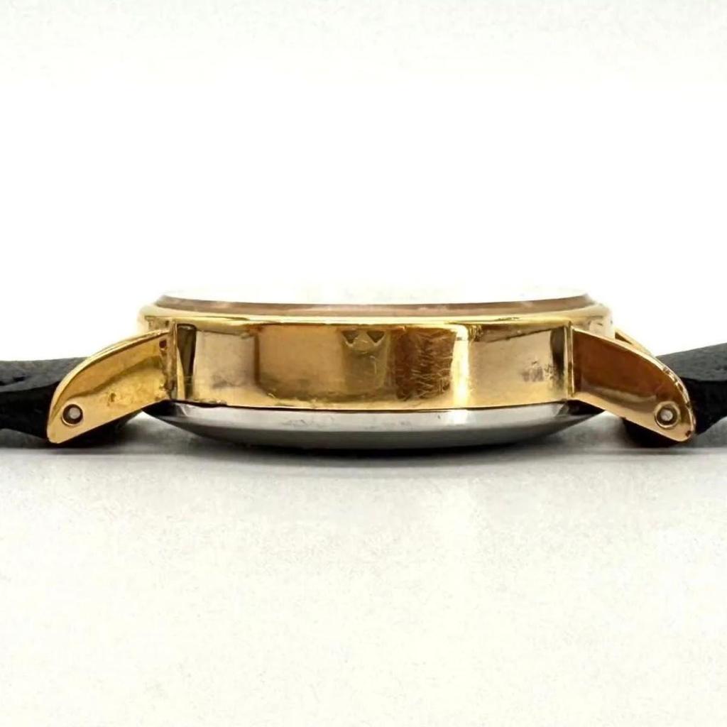 Used A015 [Antique/Extremely Good Condition] RADO Hand-wound Mechanical Gold Color Round Case Ladies Watch
