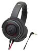 Audio-Technica ATH-WS550 Solid Bass Portable Headphones Deep Bass Black Red