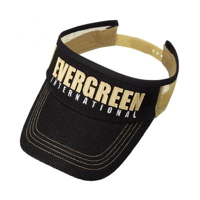 Evergreen Cool Sun Size Black E.G. Visor, F,