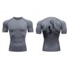 Sportswear Short Sleeve Compression Shirt for Men Athletic Quick Dry Tshirt Gym Workout Running Tees Tops Sweat Absorbent Workout High Elasticity
