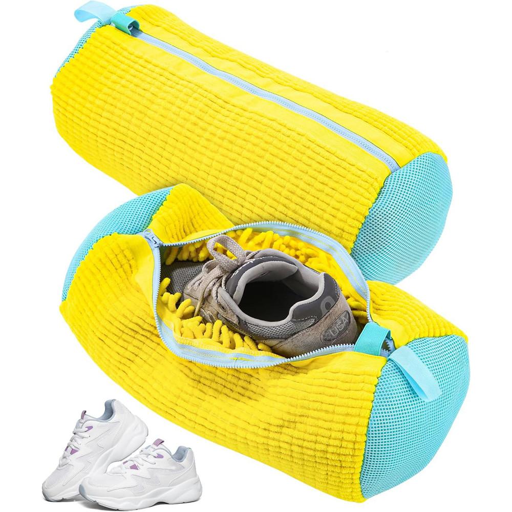 1Pc Convenient Durable Shoe Washing Machine Bag for All Shoe Types Zipper Ideal for Sneakers and Casual Shoes Laundry Wash Bag