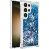 Compatible with Samsung Galaxy S24 Ultra Liquid Case Glitter Cute Clear Phone Case Shiny Quicksand Shockproof Protective Soft TPU Girly Women Case