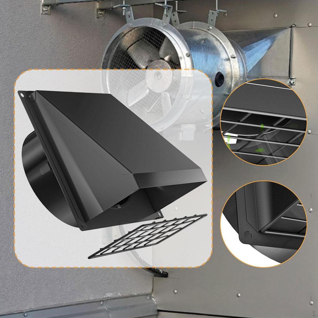 Outdoor Dryer Vent Accessory with Easy Installation Features