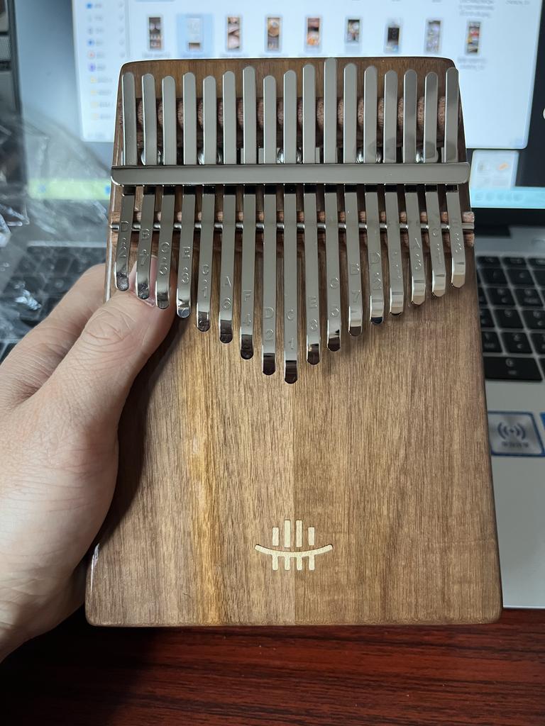 Hluru 21 Key Acacia Kalimba Box Professional 17 Key Resonator Thumb Piano Finger Piano Rosewood Mbira for Beginner