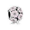 Nuova Perla Charms Fai da Te Rosa Fiore di Ciliegio per Braccialetti Collane Gioielli da Donna