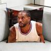 Kawhi LLeonard BBasketball Square DoubleSided printed Pillow Case Bedroom Bedside Pillow Sofa Cushion Cover Gift