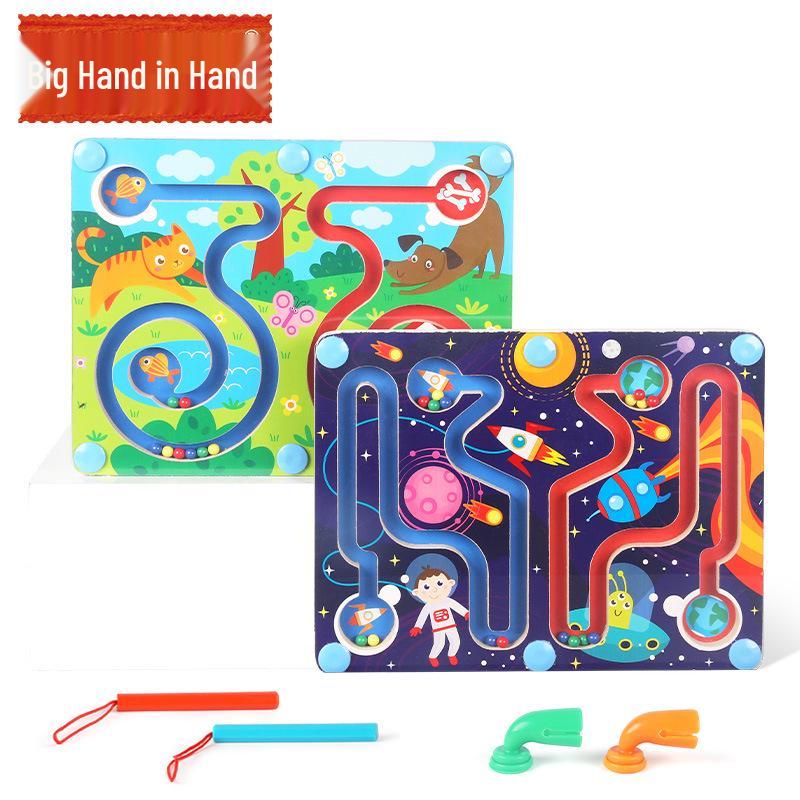 

Magnetic Maze Pen: Fine Motor & Brain Skills Development Game for Kids