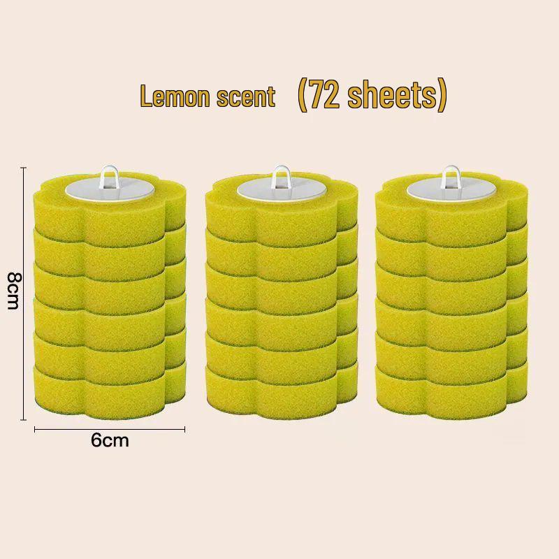 Wall-Mounted Disposable Toilet Brush Set with Replacement Head - No Dead Angle Design for Household Bathroom Cleaning