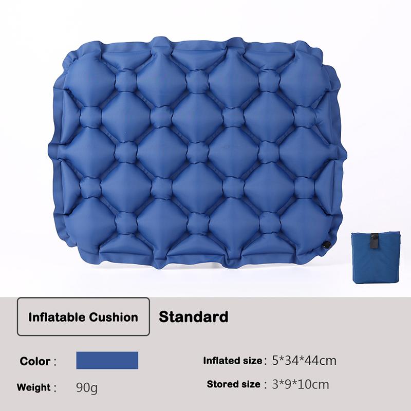 Inflatable Seat Cushion,Portable Lightweight Travel Air Sitting Pad,Moisture and Water Resistant Camping Chair Mat for Outdoor