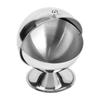 Home Stainless Steel Kitchen Spherical Sugar Bowl Seasoning Bottle Spice Tank Can Flip Kitchen Spherical Sugar Shaker Flavor Jar