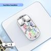 OLOEY Transparent Wireless Bluetooth Silent Vertical Mouse