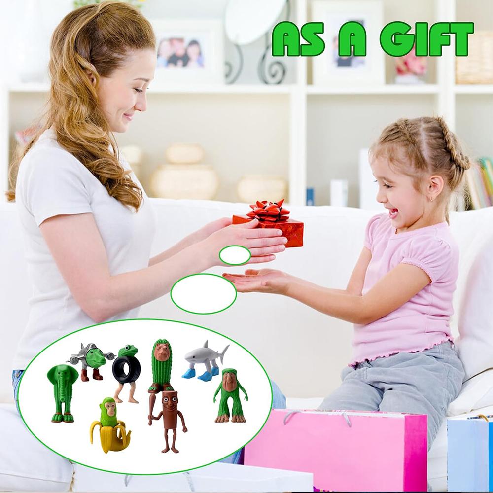 8Pcs Tung Tung Tung Sahur Action Figures For Kids Adults Gift