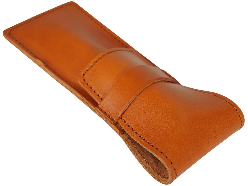 Red Brown Tochigi Leather Pen Case 1 3 2 Slim Large Capacity Korean Cute Stylish Made In Japan Leather Tochigi Leather Genuine Leather Leather Tanned