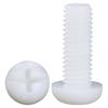 Nylon Plastic Round Pan Head Screw - M2, M3, M4, M5, M6 Sizes