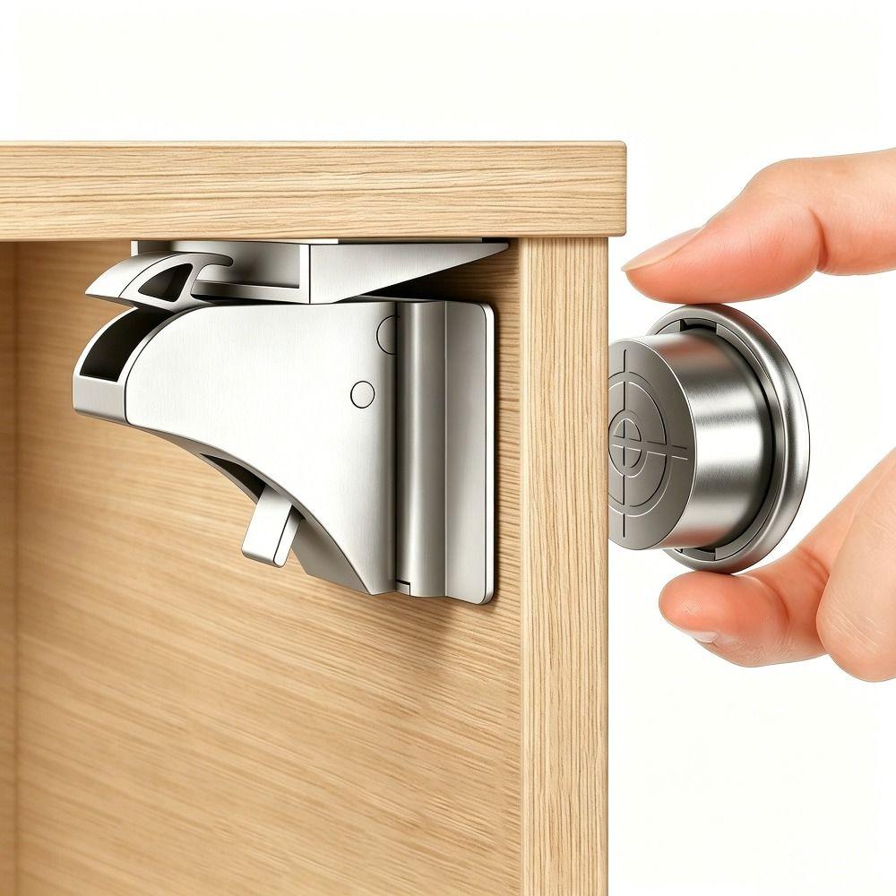 Selbstklebende Magnetische Kindersicherung Schraubfixierte Unsichtbare Magnetschlösser Kindersicherheit