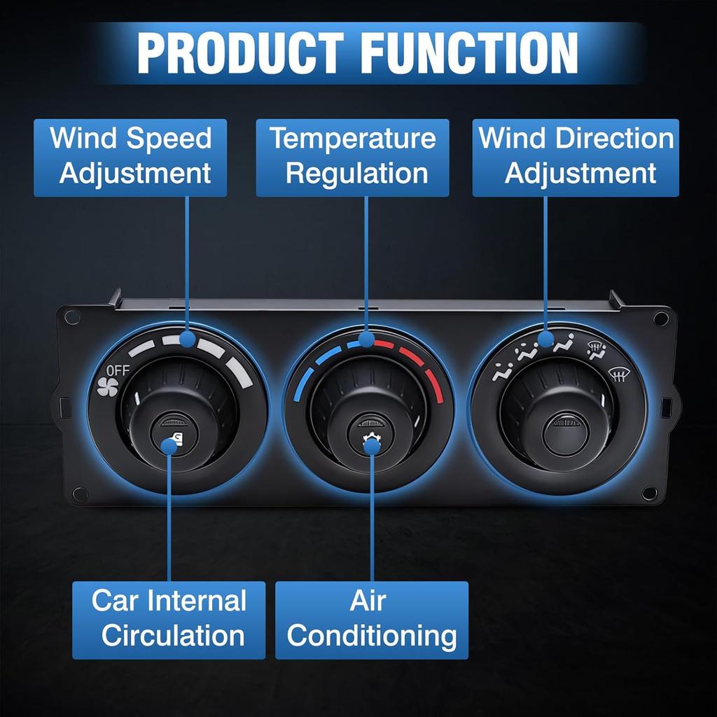 HVAC A/C Control Panel, AC Heater Climate Control Panel Compatible with Kenworth Truck 2006-2025, Replaces F21-1013-21-000 (General)