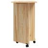 MOSS Mobiler Schreibtischwagen mit Klarlack-Finish 105,5 x 39 x 74,5 cm