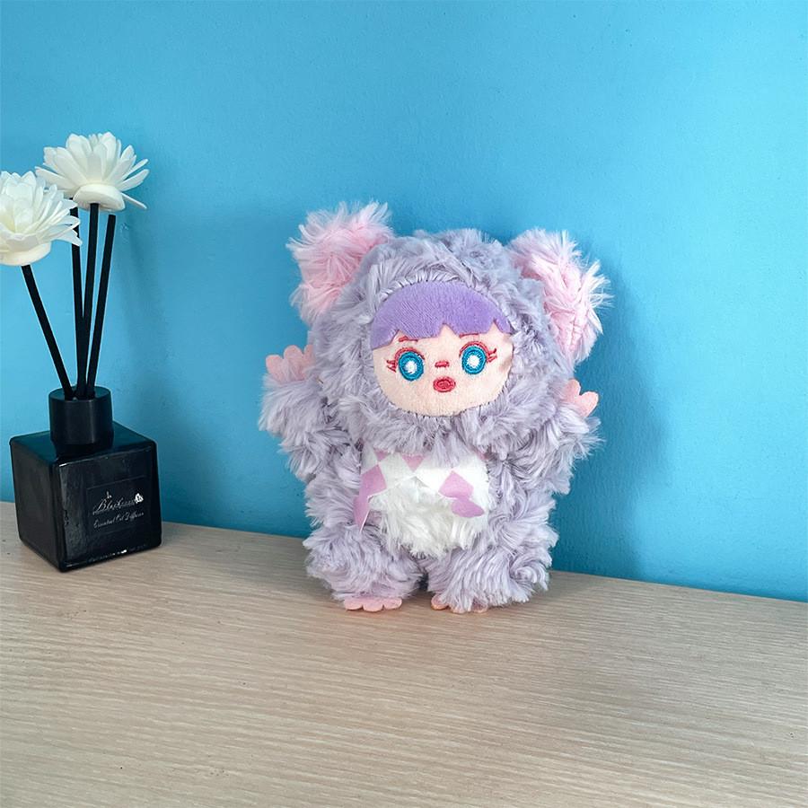 Rabbit Elf Keychain Costume Animal Plush Charm Grabber Doll Gift Desk Decoration